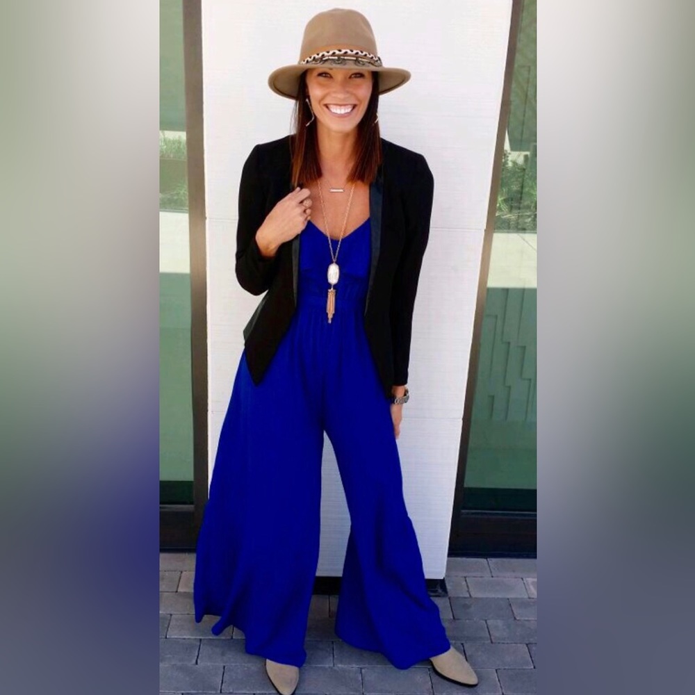 Royal Blue Jumpsuit (size L)